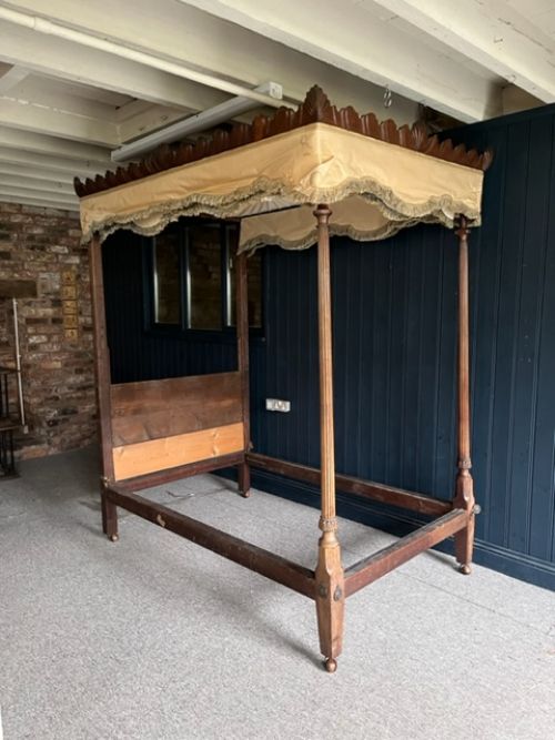 18th Century Mahogany Four Poster Bed