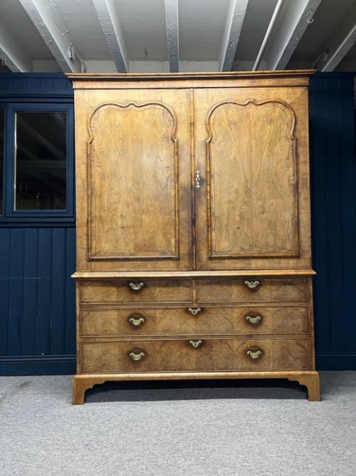 Mid 18th Century Walnut Press Cupboard