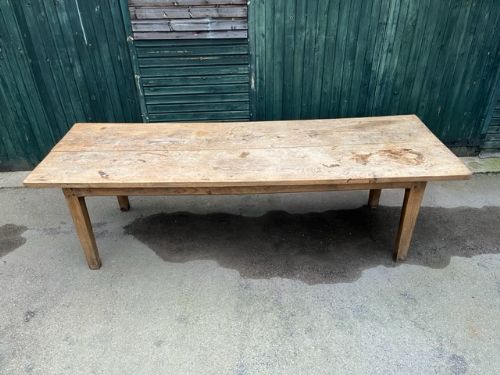 Late 18th Century Two-plank Top Ash Farmhouse Table