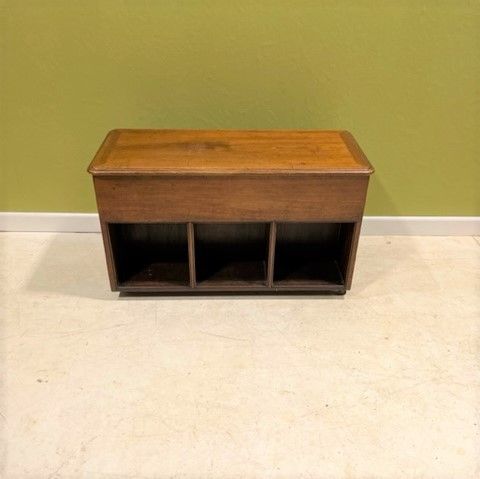 A 19th Century Mahogany Shoe Locker/seat
