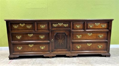 18th Century North Country Oak Dresser Base