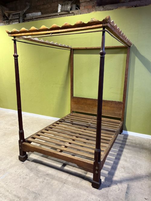 An 18th Century Chippendale Period Four Poster Bed