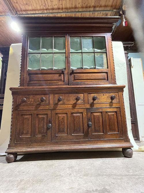 19TH CENTURY OAK HOUSEMAIDS CUPBOARD - ADDITIONAL PHOTO 2