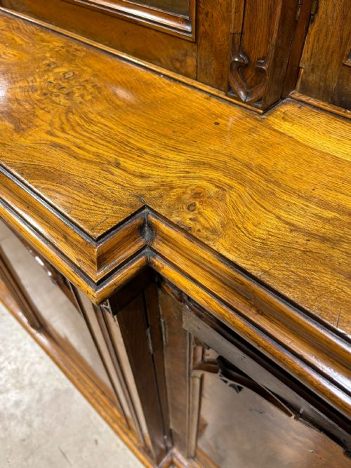 GOTHIC REVIVAL 19TH CENTURY POLLARD OAK BOOKCASE - ADDITIONAL PHOTO 10