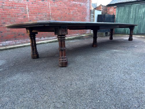 19TH CENTURY GOTHIC REVIVAL OAK TABLE 18FT - ADDITIONAL PHOTO 5