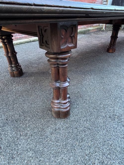 19TH CENTURY GOTHIC REVIVAL OAK TABLE 18FT - ADDITIONAL PHOTO 1