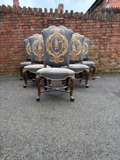SET OF SIX 18TH CENTURY WALNUT ITALIAN CHAIRS - ADDITIONAL PHOTO 2