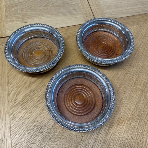Wine bottle coasters 19th century