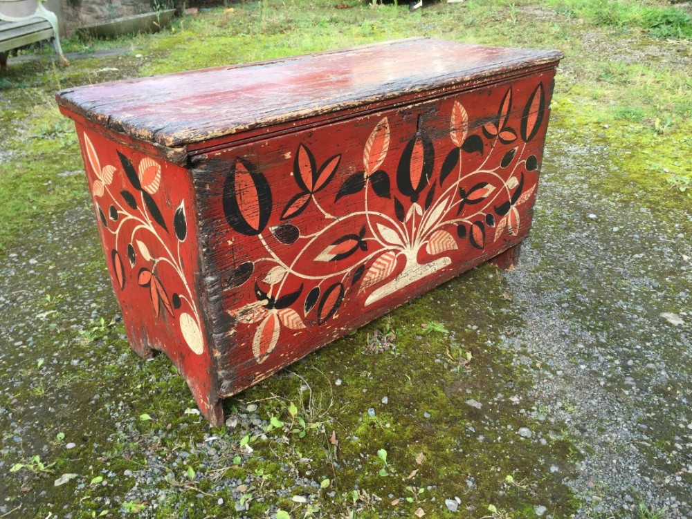 Folk art coffer