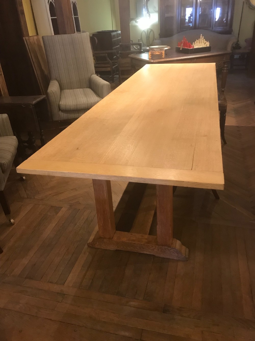Oak refectory table