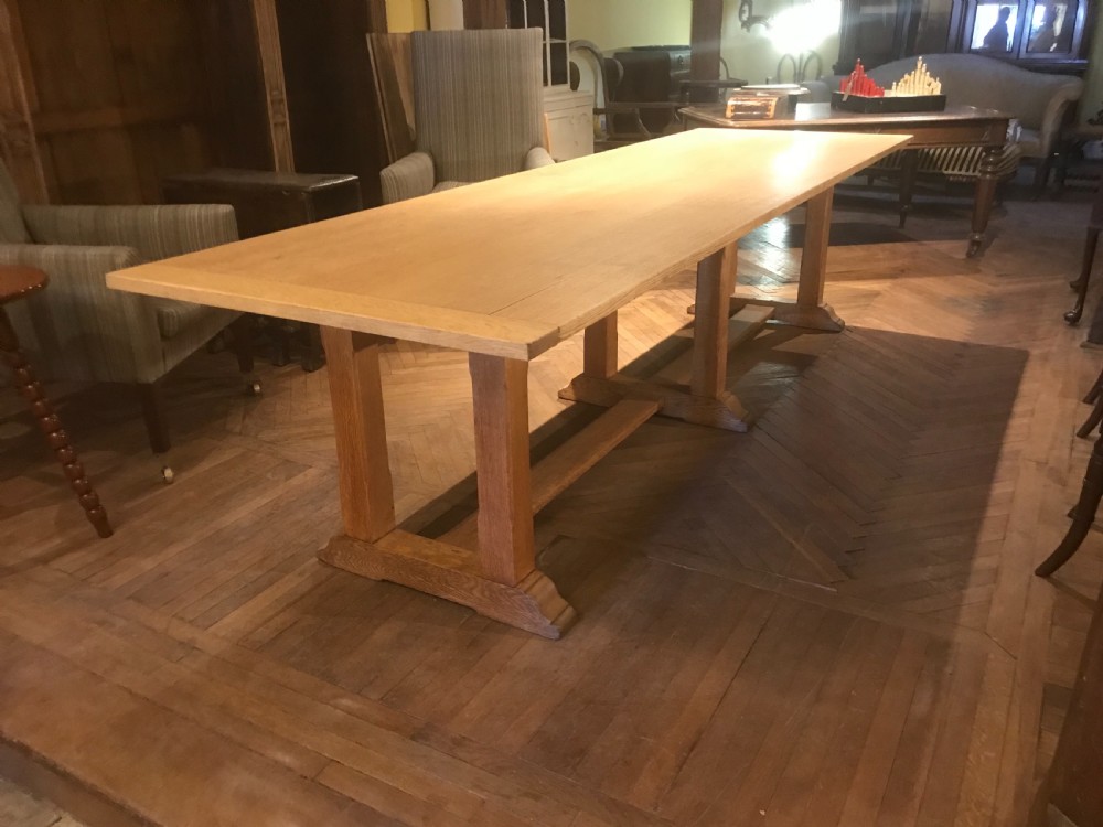 Oak refectory table View IV