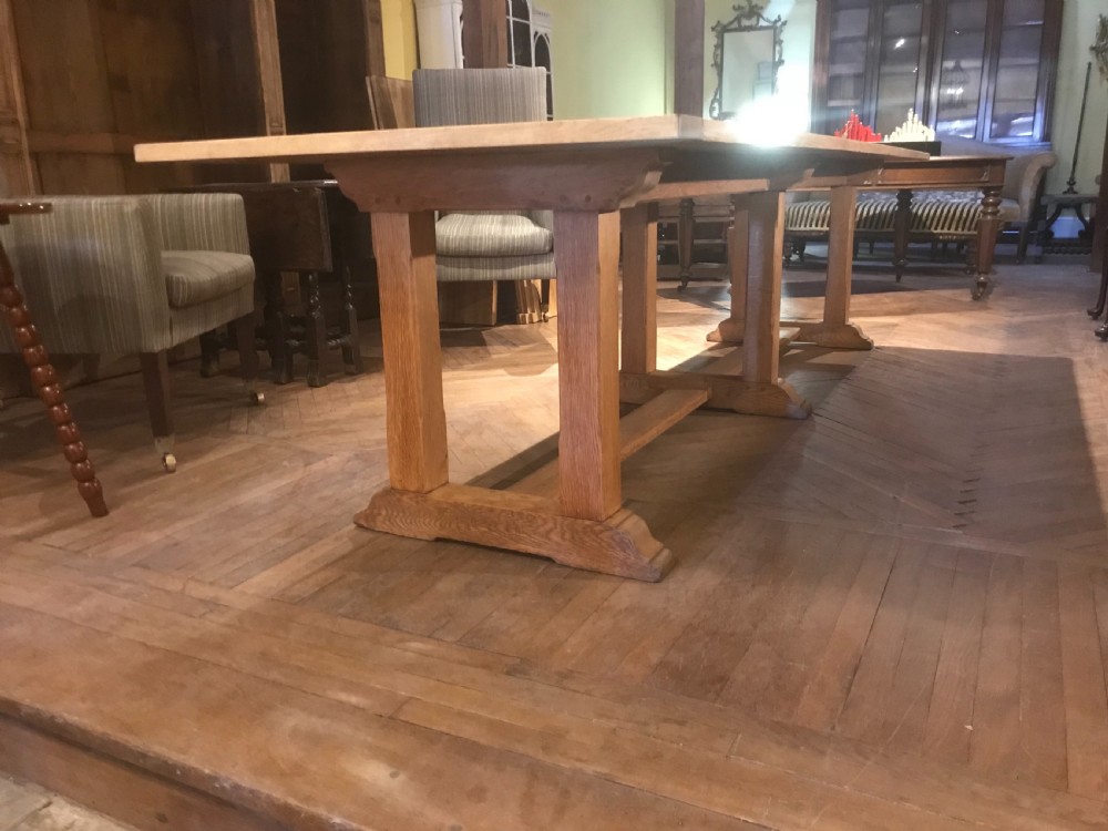 Oak refectory table View V