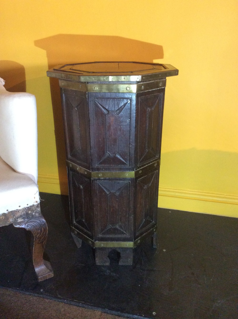 Late 19th C. Octagonal table in teak. View III