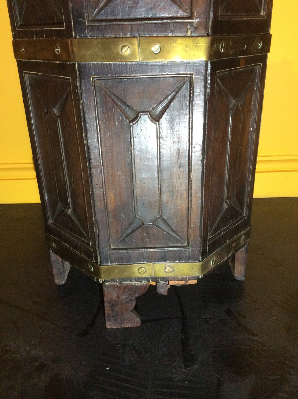 Late 19th C. Octagonal table in teak. View IV