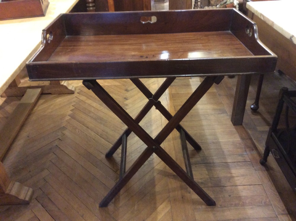 18th C Mahogany butler’s tray.