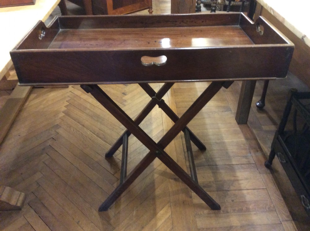 18th C Mahogany butler’s tray. View II