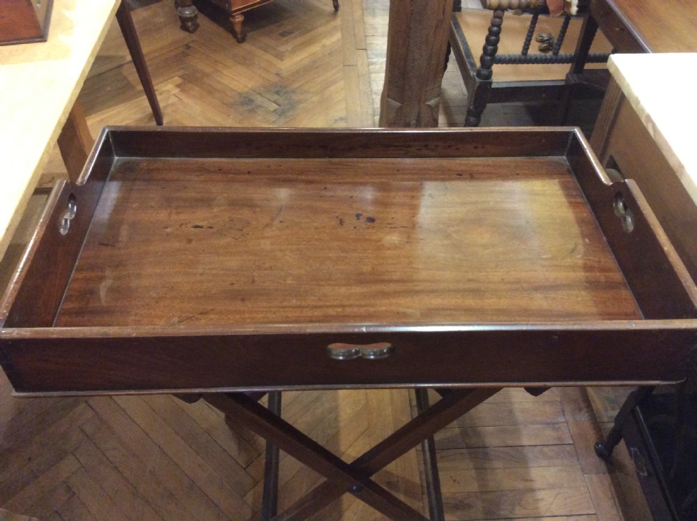 18th C Mahogany butler’s tray. View III