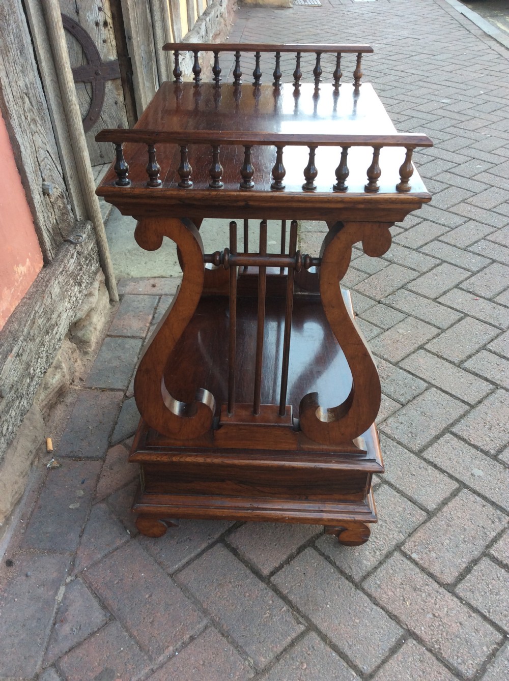 19th C Rosewood whatnot. View III