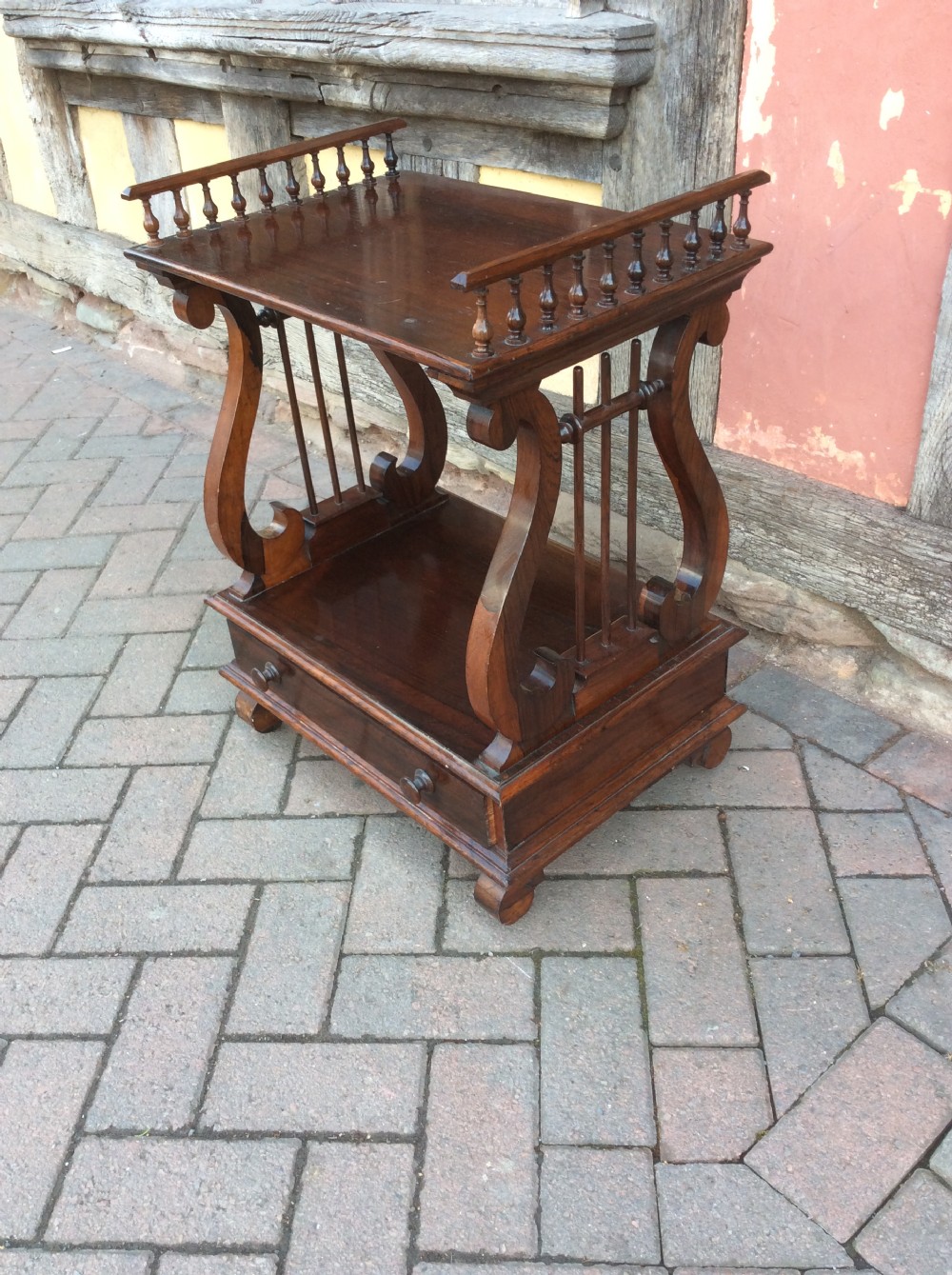 19th C Rosewood whatnot. View IV