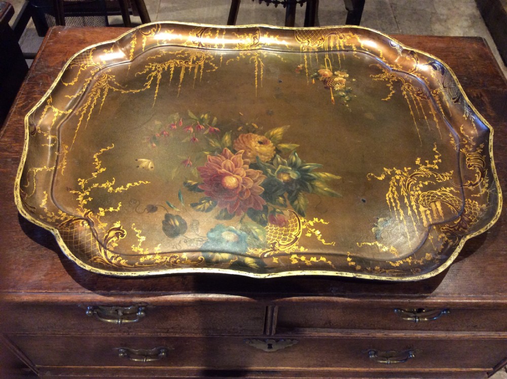 19thC Jennens & Bettridge papier mâché tray