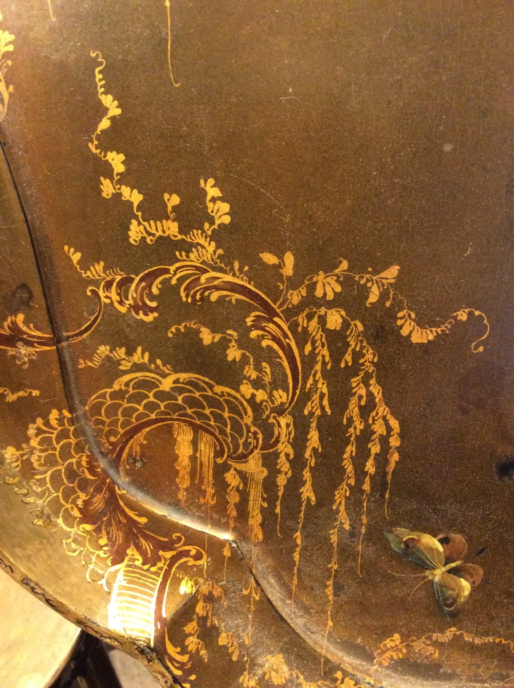 19thC Jennens & Bettridge papier mâché tray View V