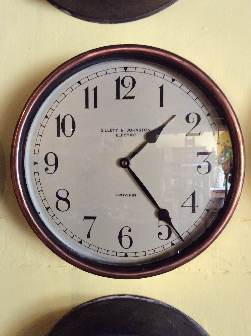 Copper & Brass cased clock.