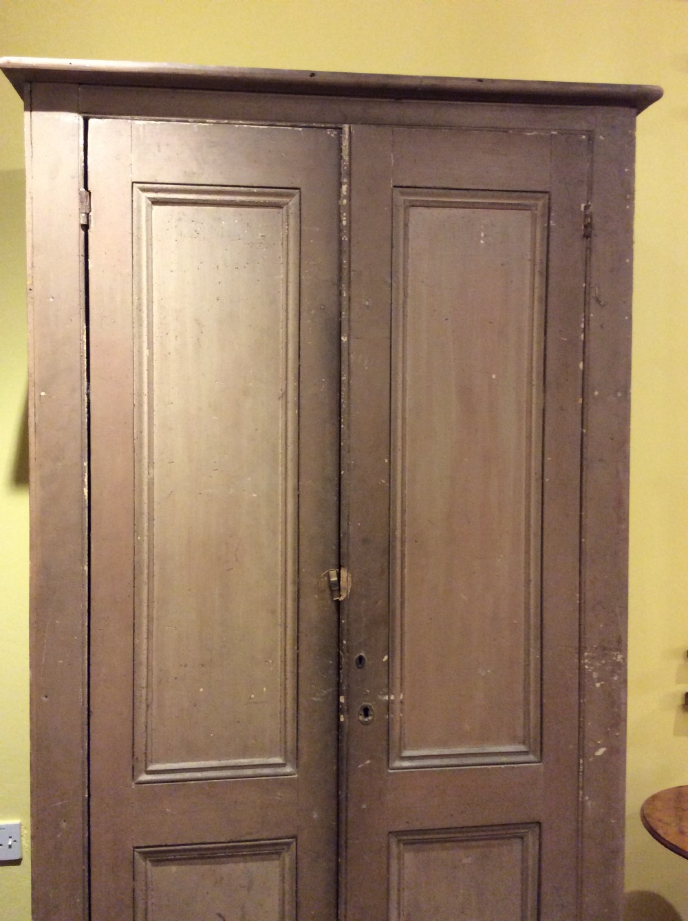 19thC Country House painted pine cupboard View II