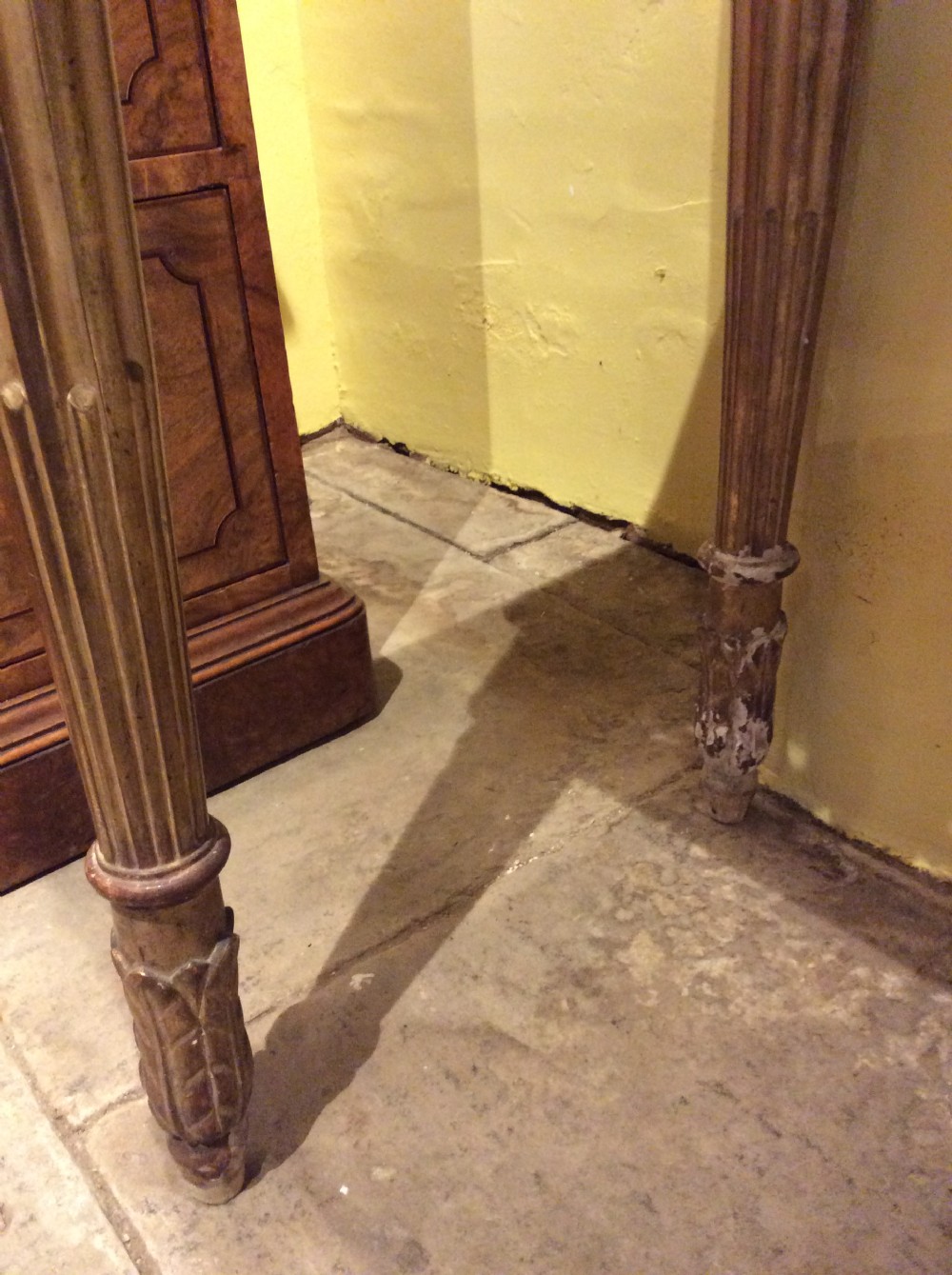 19thC console table with later marble top View VI