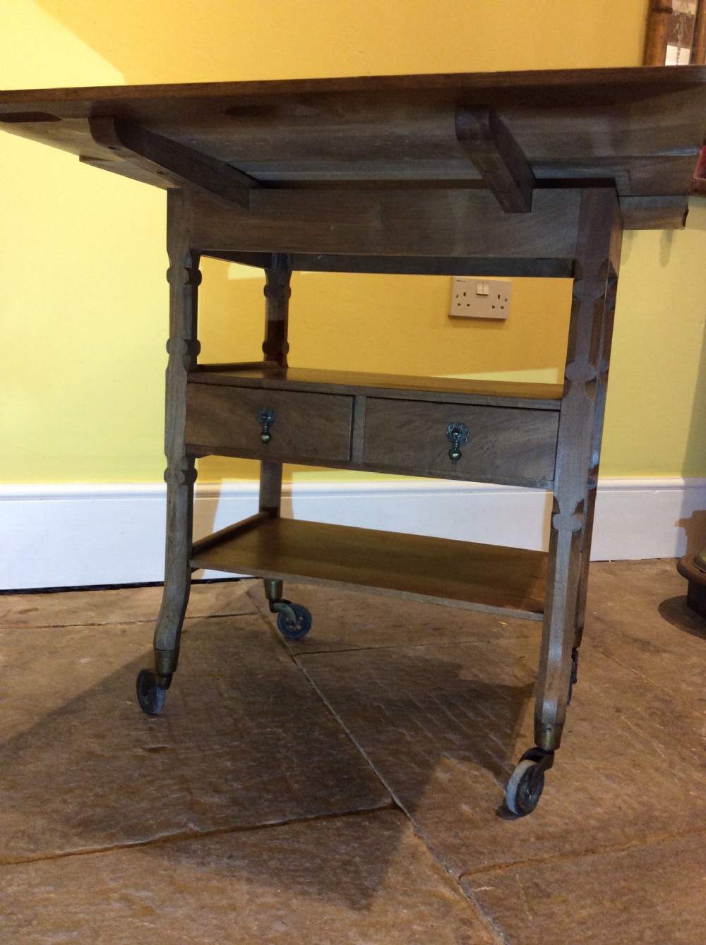 Walnut table, Cotswold school design. View IV