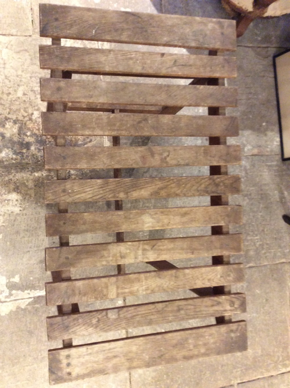 Arts & Crafts Oak slatted table View V