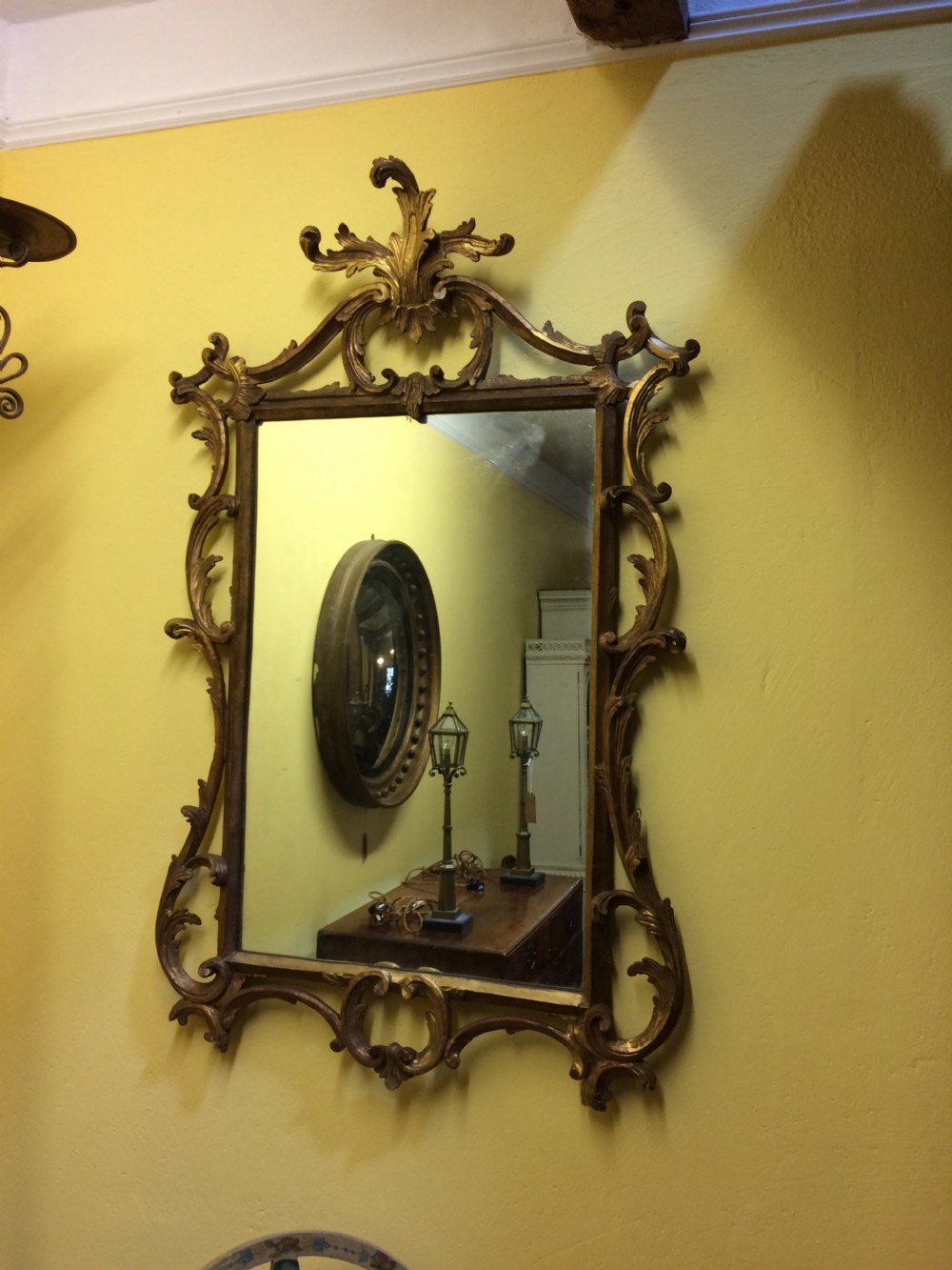 19thC English gilt mirror View II