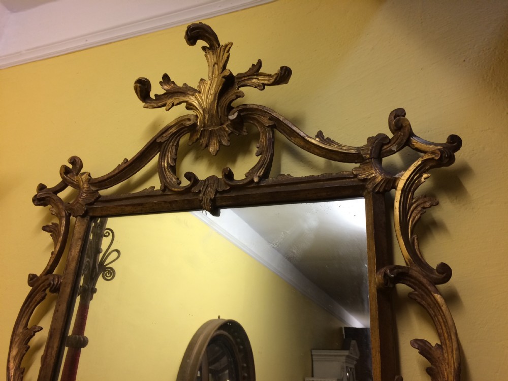 19thC English gilt mirror View IV