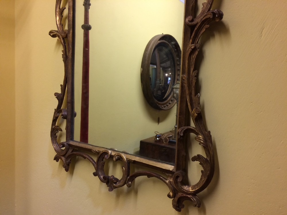 19thC English gilt mirror View V