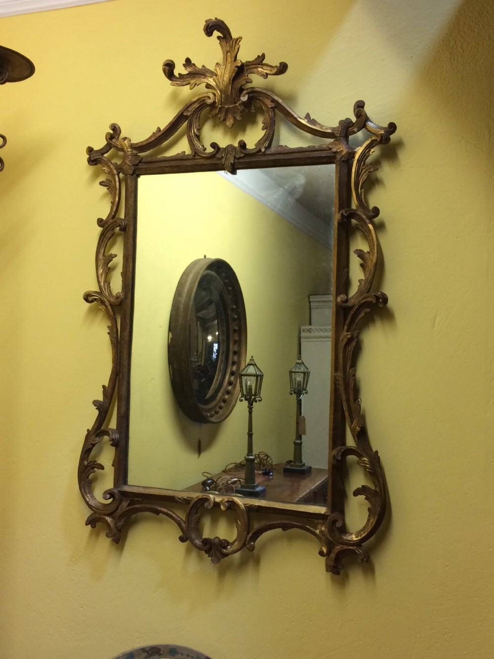 19thC English gilt mirror View VI