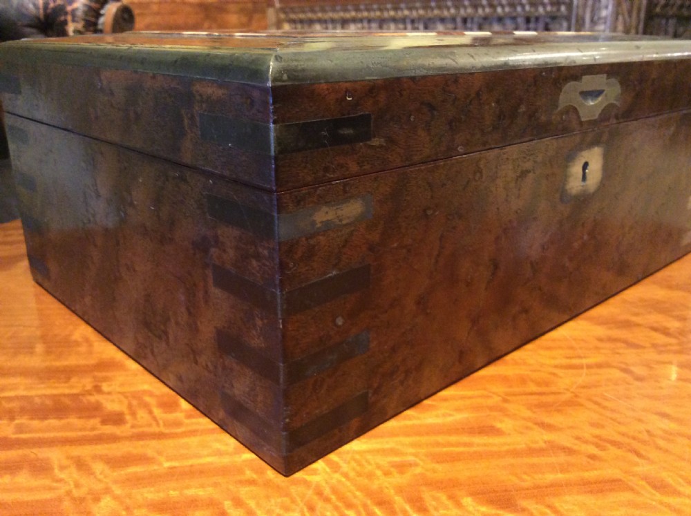 19thC Birds eye maple, specimen marble box View VI