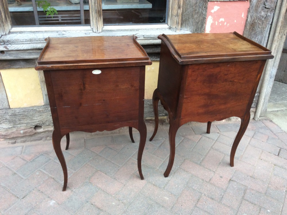 Pair of Mahogany bedside cabinets one 18th,one later View III