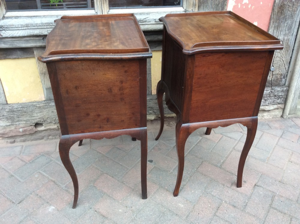 Pair of Mahogany bedside cabinets one 18th,one later View VI