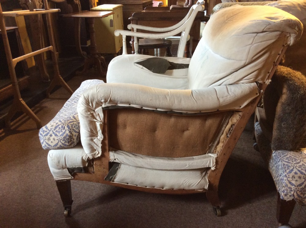 Early 20thC Howard & Sons Bridgewater armchair View IV