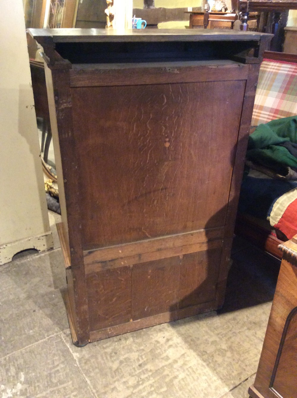 19thC Oak table top bookcase View IV
