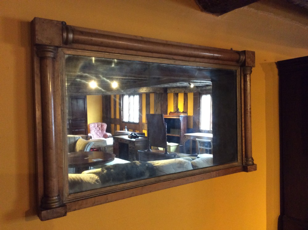 19thC Birds eye maple mirror View II