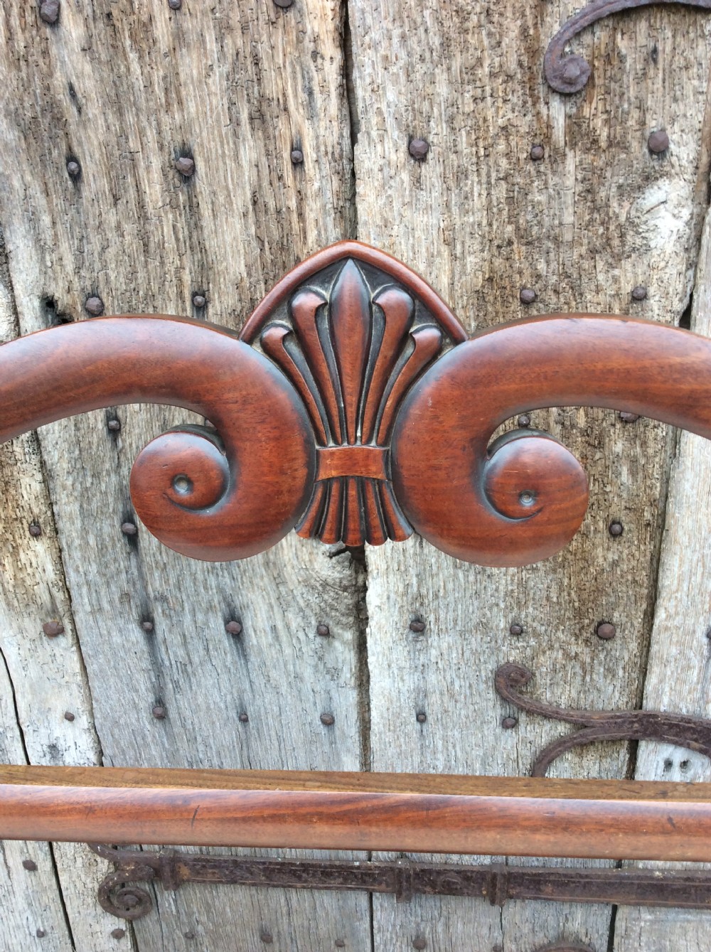 19thC 2 seater Mahogany small sofa window seat c.1830 View VI