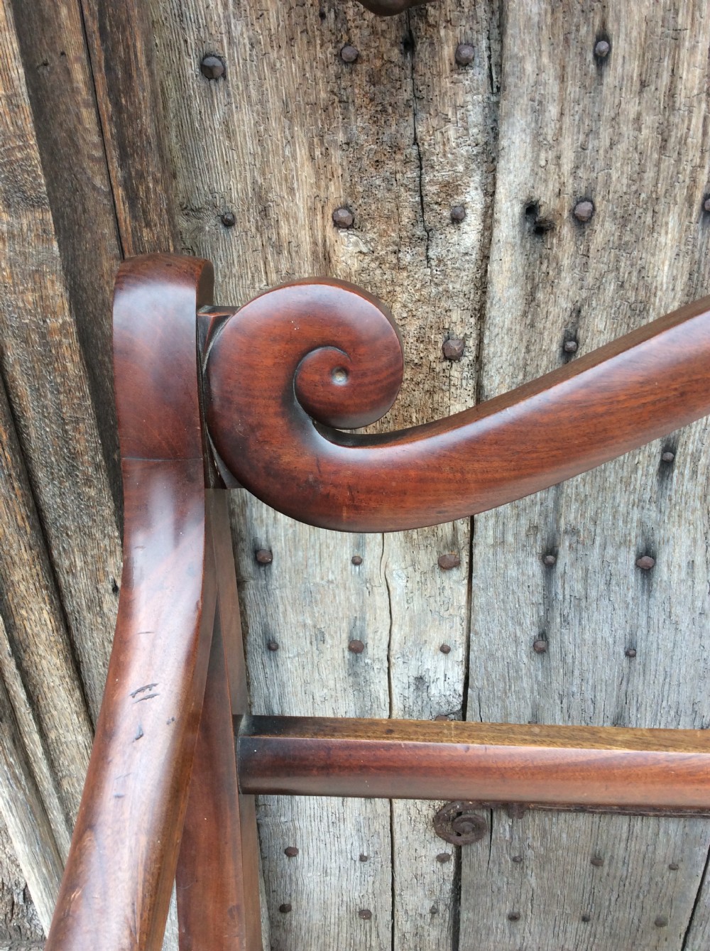 19thC 2 seater Mahogany small sofa window seat c.1830 View VII