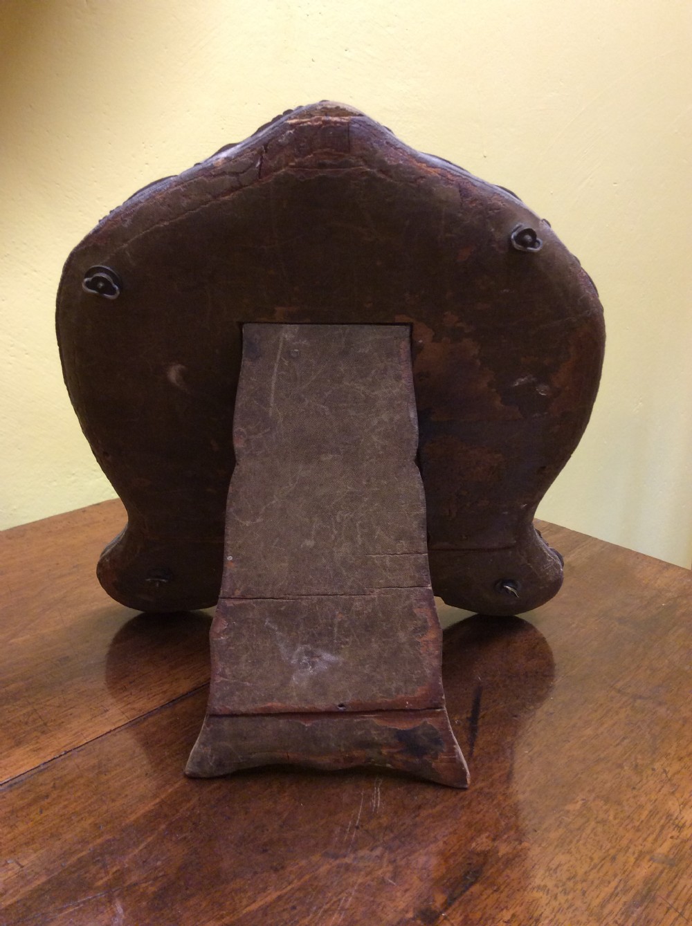 A fine Victorian heart shape silver table mirror View II