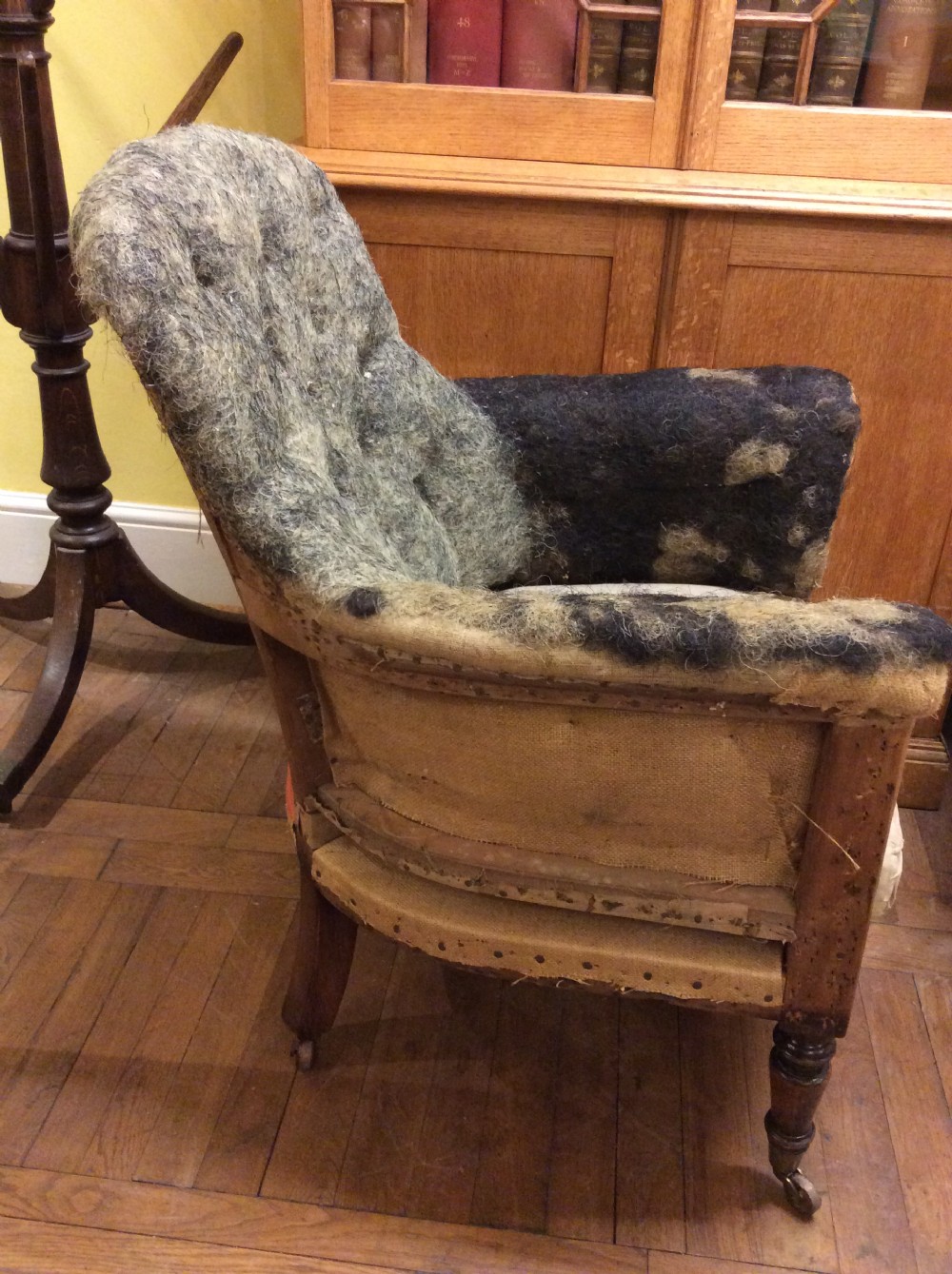 19thC Regency simulated rosewood armchair for upholstery View VII