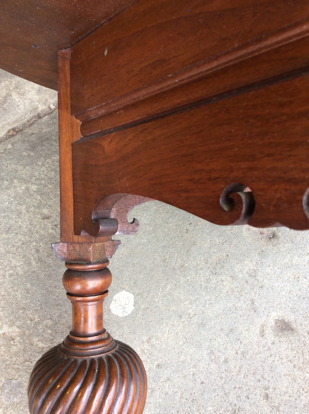 19thC Walnut lamp table stamped Howard & Sons View VIII