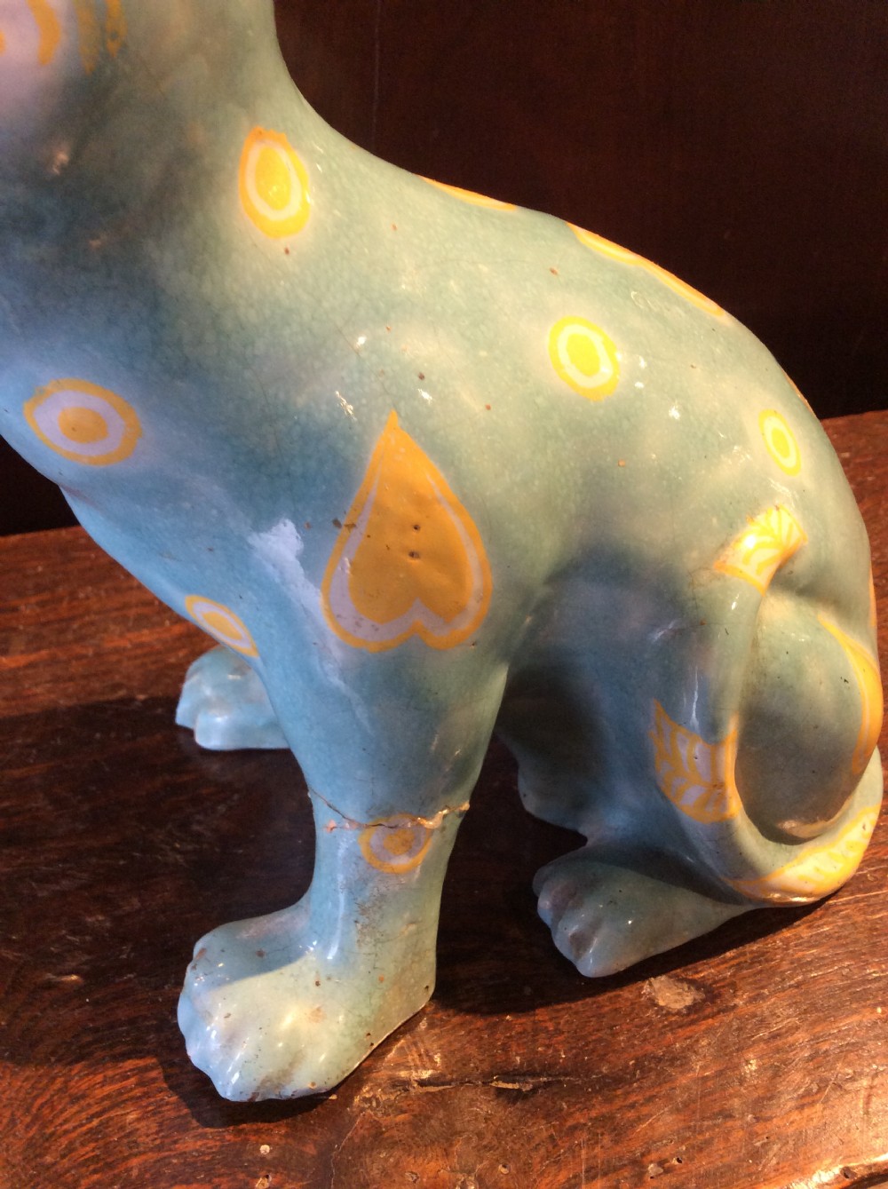 Early 20thC Ceramic cat ( signed on left leg) View VI