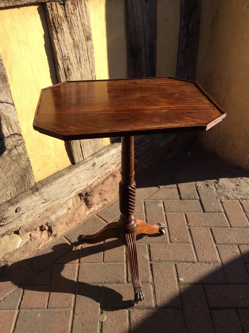 19thC Mahogany tripod table View II