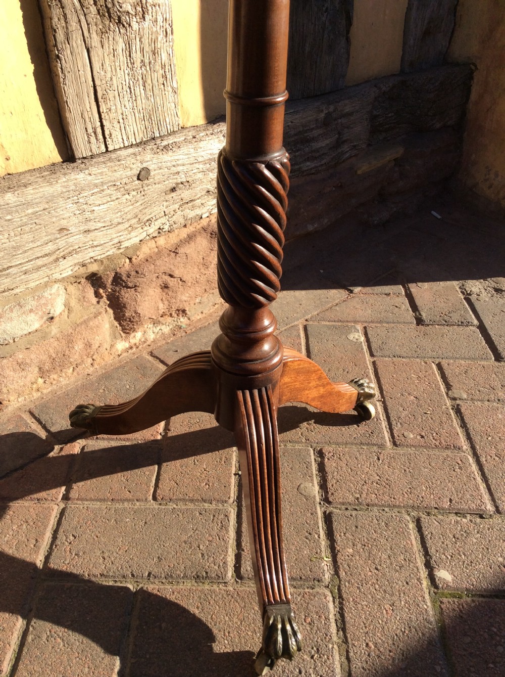 19thC Mahogany tripod table View III