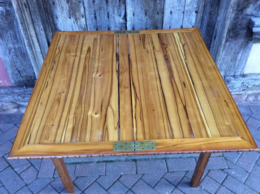 19thC Calamander Chinese export tea table View IX