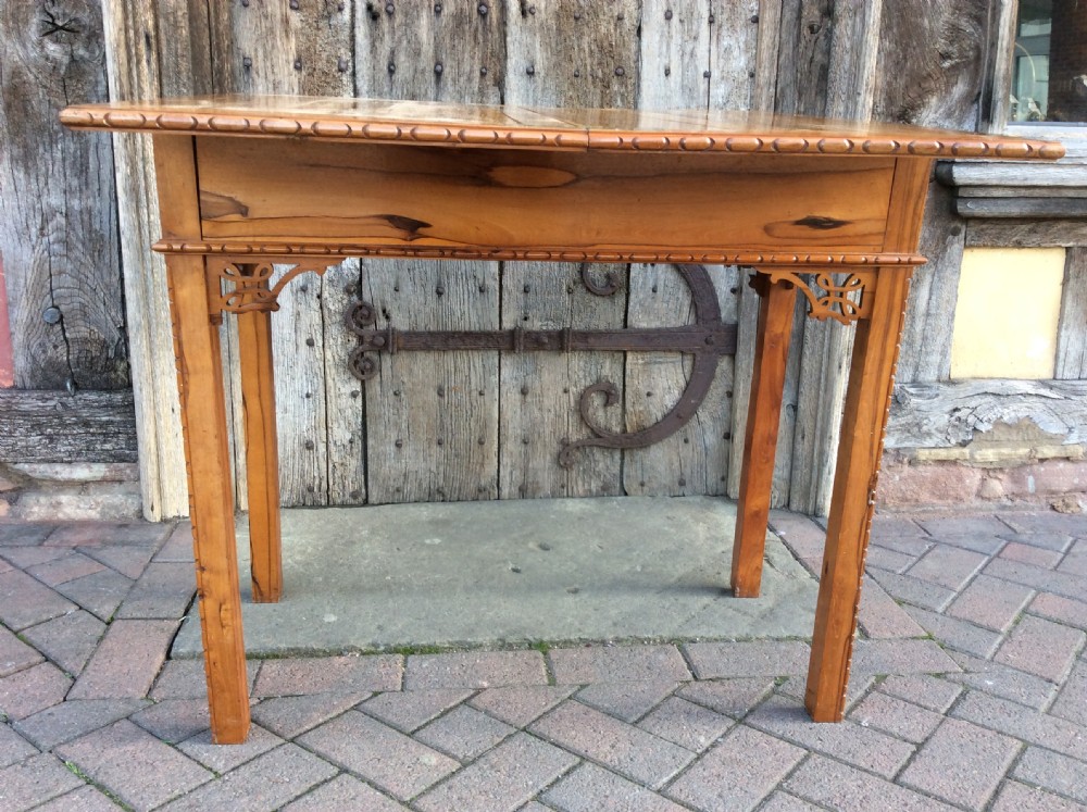 19thC Calamander Chinese export tea table View X